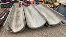Lot of 6 Concrete Feed Troughs