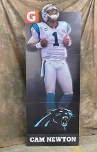 Gatorade Panthers Cam Newton Cardboard Stand Up Color Advertising Display