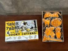 Vintage Trick Or Treat Halloween Cookie Cutters In Original Box