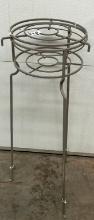 Grey Painted Metal Plant Stand