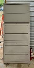3 Stacking Metal Cabinets