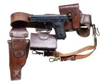 COLT MODEL 1903 HAMMERLESS WITH OFFICER'S RIG.