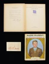 WWII HERO AUDIE MURPHY FUNERAL CARD, SIGNED