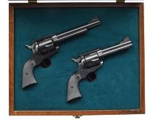 CASED SET OF RUGER 50th ANNIVERSARY BLACKHAWK