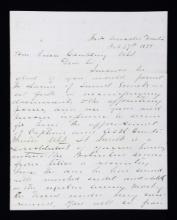 GEORGE A. CUSTER AUTOGRAPH LETTER, FORT ABRAHAM