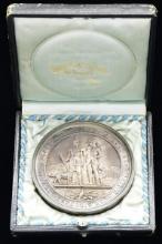 LARGE CASED SILVER MEDAL AWARDED WILLIAM READ