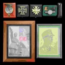 WWII GERMAN MEDALS & RELATED ITEMS, ALONG WITH A