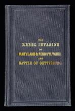 FINE 1864 PRINTED "THE REBEL INVASION OF MARYLAND