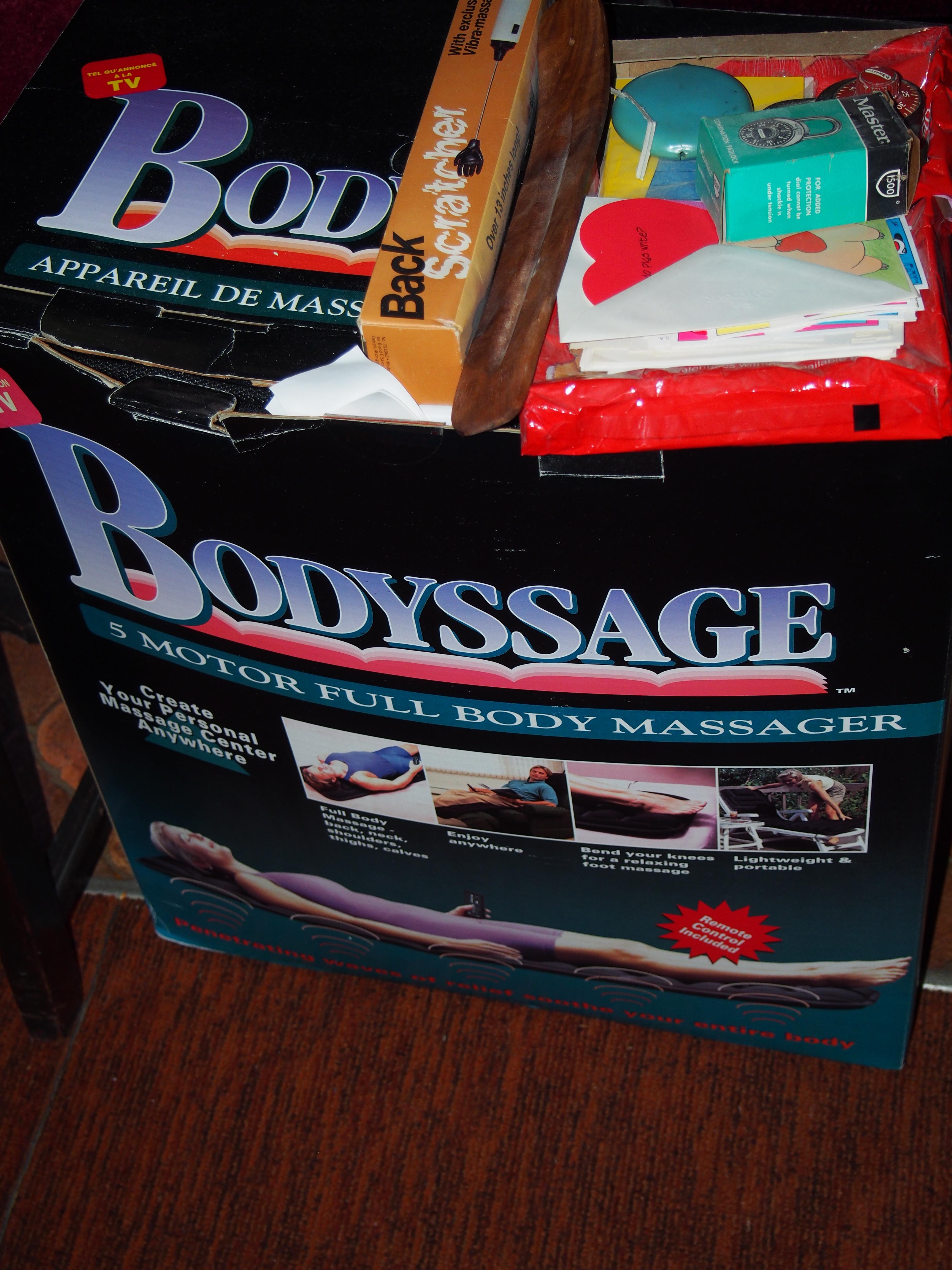 Bodyssage massager and miscellaneous