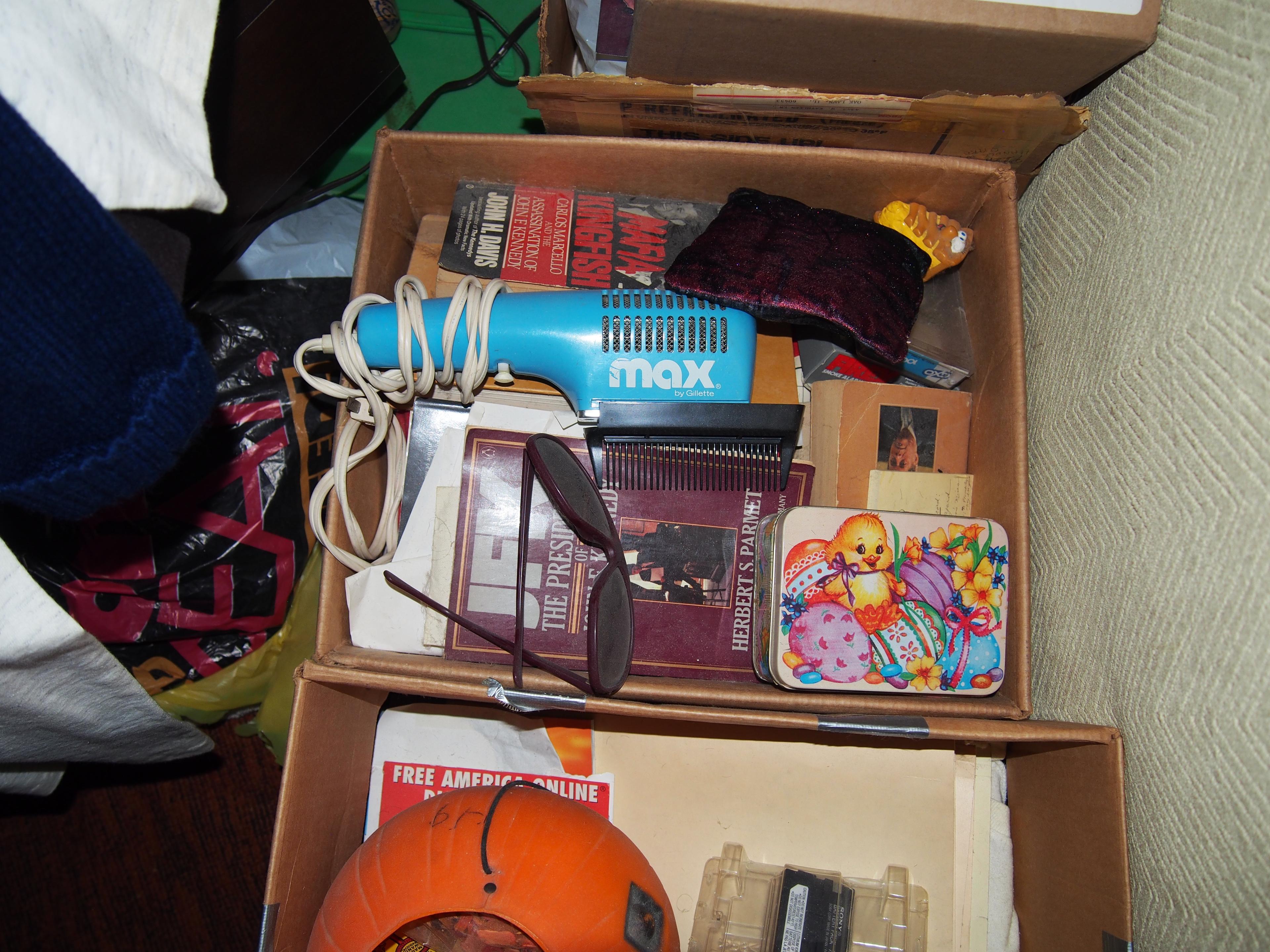 Box of books and miscellaneous