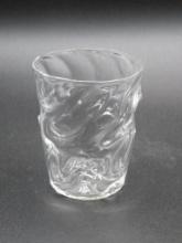 Swirled Whiskey Glass