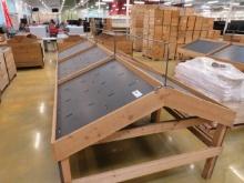 NEW 50IN X 62IN DOUBLE-SIDED PRODUCE DISPLAY TABLES