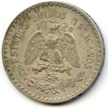 Mexico 1925 silver peso XF