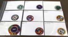 9 Small BSA Council Patches and Some Accessory Patches