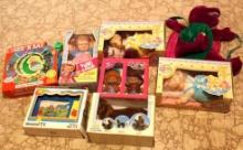 7 Children's Toys New in Boxes from the 1980s and/or 1990s and Barney Backpack
