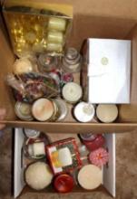 Large Collection of Decorative Candles, Most Appear to be New