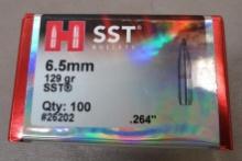 Hornady 6.5 mm 129 gr SST Bullets for Reloading