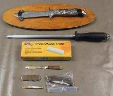 Knife and Sharpener Assortment