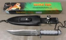 Stainless Steel Survival Knife with Sheath