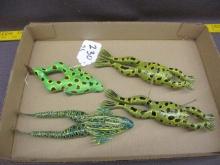 4 Bethal Frog Spearing Decoys