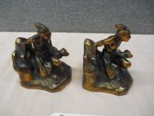 Hollow Native American Bookends