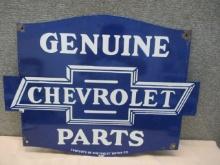 Porcelain Chevrolet Parts Sign