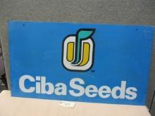 Aluminum Biba Seeds Sign
