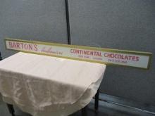 Bartons 2-sided Chocolates Sign