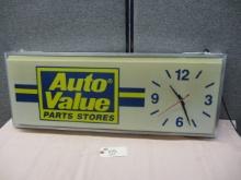Auto Value Parts Stores Clock