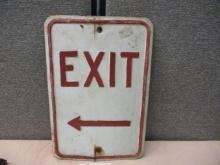 Stamped Tin Exit Sign