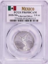 2018-Mo Mexico Proof 1/4 oz Silver Libertad Coin PCGS PR69DCAM