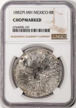 1882PI MH Mexico 8 Reales Silver Coin NGC Chopmarked