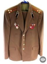 Soviet Russian Dress Uniform with Ribbons and Medals - Jacket and Trousers