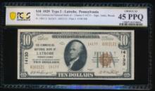 1929 $10 Latrobe PA National PCGS 45PPQ
