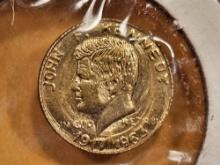 GOLD! Kennedy mini-coin gold coin