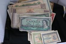 Large Quantity Of Foreign Paper Money