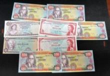 Foreign Banknotes Jamaica Bahamas
