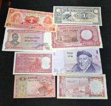 Foreign Banknotes Ecuador, Honduras, Nigeria, Saudi Arabia, India