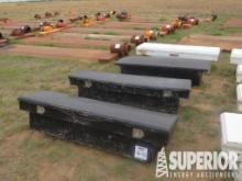 (16-42) (4) WEATHER GUARD Pickup Toolboxes. Locate