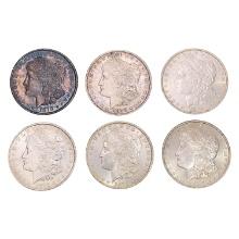 1878-S Morgan Silver Dollars [6 Coins]