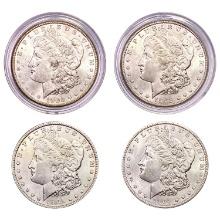 1900-1904 UNC Morgan Silver Dollars [4 Coins]