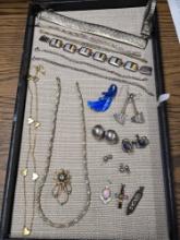 Sterling Silver Bracelets & 14k Gold Earrings