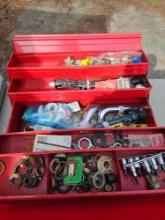 Toolbox with contents.