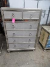 SILVER COASTER FURNITURE CHEST OF DRAWERS  53 X 37  17