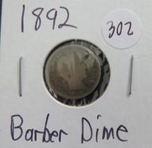 1892- Barber Dime