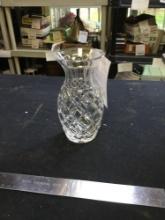 Cut glass, crystal vase