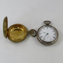 1876 AW CO Broadway Key Wind Pocket Watch