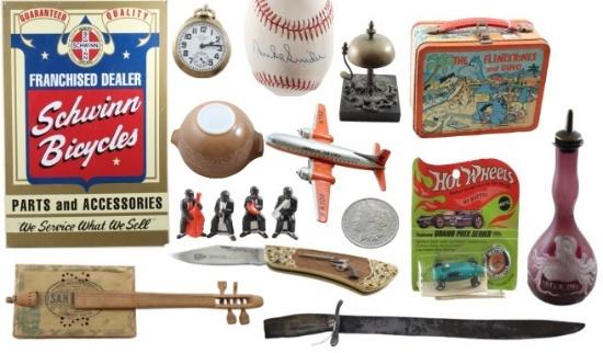 5-16 Antiques, Knives, Toys, Coins & More