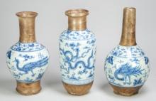 3 Small Chinese Porcelain Vases
