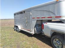 1995 Featherlite Livestock Trailer - 16'x6'x7' - Sells Certified (See Pics)
